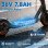 Patinete elétrico Todimart T6-abe T3a 350W 36V 7,8Ah 20km/h Rodas 10" Preto