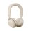 Auriculares Jabra Evolve2 75 inalámbricos Bluetooth con cancelación de ruido, micrófono y base de carga beige