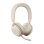 Auriculares Jabra Evolve2 75 inalámbricos Bluetooth con cancelación de ruido, micrófono y base de carga beige