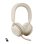 Auriculares Jabra Evolve2 75 inalámbricos Bluetooth con cancelación de ruido, micrófono y base de carga beige