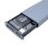 Caixa externa CoolBox miniChase M.2 Alumínio Cinzento USB 3.2 Gen 2 com ecrã LCD