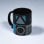 Taza Play Station Iconos Azul Y Negro Cerámica 325 Mls