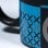 Taza Play Station Iconos Azul Y Negro Cerámica 325 Mls