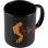 Taza Negra Michael Jackson Cerámica 350 Mls
