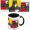 Taza Batman El Cruzado De La Capa Colores Dc Cerámica 320 Mls