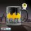 Taza 3d Batseñal Batman Dc Cómics Cerámica 460 Mls