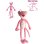 Peluche Pantera Rosa Pink Panther 30 Cms