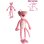 Peluche Pantera Rosa Pink Panther 50 Cms
