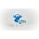Figura Pitufo Con Cartel "keep On Smurfin"  5,5 Cms