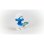 Figura Pitufo Con Cartel "keep On Smurfin"  5,5 Cms