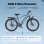 Bicicleta elétrica Aairsk S800 250W autonomia 75 km