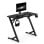 Mesa Gaming Sense7 Vamo 100x50 cm Acero y textura fibra carbono negra