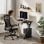 Mesa Gaming Sense7 Vamo 100x50 cm Acero y textura fibra carbono negra