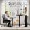 Estructura de Escritorio Elevable Eléctrica Sense7 NOJO Light Negro