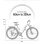 Bicicleta Eléctrica OneSport OT05 250W 36V 18.2Ah 27.5" Blanco