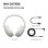 Auriculares Sony WH-CH735NW sem fios Bluetooth com Cancelamento de Ruído e chamadas IA branco