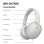 Auriculares Sony WH-CH735NW sem fios Bluetooth com Cancelamento de Ruído e chamadas IA branco