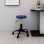Silla de Oficina VidaXL 333178 Giratoria Azul Acolchada