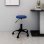 Silla de Oficina VidaXL 333178 Giratoria Azul Acolchada