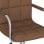 Chaise de bureau VidaxL reglage hauteur gaz Marron