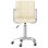 Chaise de bureau VidaXL 334669 Creme avec levage gaz