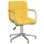 Chaise de bureau VidaXL 334736 pivotante réglable polyester jaune