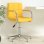 Chaise de bureau VidaXL 334736 pivotante réglable polyester jaune