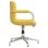 Chaise de bureau VidaXL 334736 pivotante réglable polyester jaune