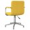 Chaise de bureau VidaXL 334736 pivotante réglable polyester jaune