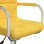 Chaise de bureau VidaXL 334736 pivotante réglable polyester jaune
