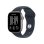 Apple Watch Series 12 GPS + Cellular 42mm Aluminium Grijs met Navy Blauwe Sportband M/L