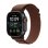 Apple Watch Ultra 4 GPS + Cellular 49mm Caja de Titanio Negra con Correa Loop Alpine Borgoña M/L
