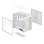 Caja PC Ocypus Iota C70 Curve ARGB panorámica blanca con display digital