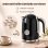 Set Hervidor y Tostadora Blossom 1,7 L 2200 W con Termómetro 2 Rebanadas 7 Niveles de Dorado