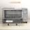 Horno Sobremesa Blossom 9L 35cm Grill Temporizador Plata