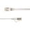 Cable de red LinkIT Cat6a U/FTP Plano 5 m Blanco