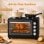 Horno Sobremesa Blossom 36L 53,1cm 230ºC 2 Placas Aire Caliente Negro