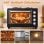 Horno Sobremesa Blossom 36L 53,1cm 230ºC 2 Placas Aire Caliente Negro