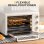 Horno Sobremesa Blossom 21L 46cm 1400W 3 Modos Asador Giratorio Crema