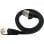 Cable de red LinkIT STP-FL6A-00450-BLK Cat6a 4,5 m plano blindado negro