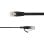 Cable de red LinkIT STP-FL6A-00450-BLK Cat6a 4,5 m plano blindado negro