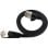 Cable de red LinkIT STP-FL6A-00450-BLK Cat6a 4,5 m plano blindado negro