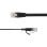 Cable de red LinkIT STP-FL6A-00450-BLK Cat6a 4,5 m plano blindado negro