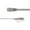 Cable de red plano LinkIT STP-FL6A Cat6a U/FTP 5 m Gris