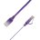 Cable de red LinkIT Flat Cat6a 1 m U/UTP Púrpura
