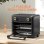 Horno Sobremesa Blossom Mini 10L 32cm AirFryer Convección Temporizador Luz Interior Negro