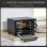 Horno Sobremesa Blossom 21L 46cm 1400W 3 Modos Negro