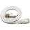 Cabo de rede LinkIT Cat6a U/FTP 4 m Branco