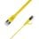 Cable de red LinkIT STP-FL6A-00500-GL Cat6a plano 5 m amarillo
