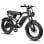 Bicicleta Eléctrica Maxturn MX10 Motor 250W Batería 48V 13,5Ah Neumáticos 20" Negro